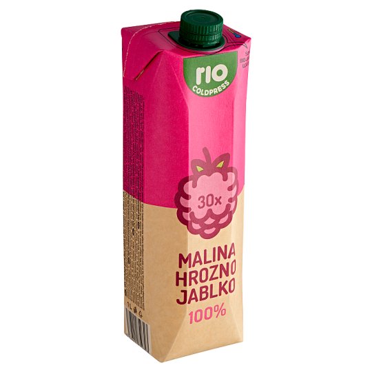 Rio Cold Press 100 Raspberry Grape Apple 1L Tesco Groceries