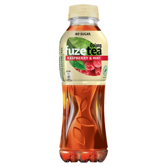 FuzeTea Oolong Tea Raspberry & Mint 500ml Tesco Groceries