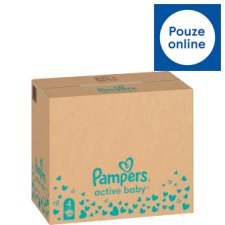 Pampers Active Baby Nappies Size 4 X180, 9kg-14kg