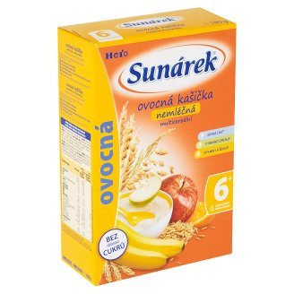 Sunárek Ovocná kašička nemléčná multicereální 180g
