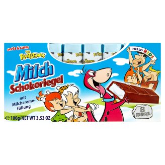 The Flintstones Tyčinky z mléčné čokolády s mléčnou náplní 100g