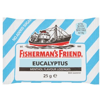 Fisherman's Friend Eucalyptus mentolové pastilky bez cukru 25g