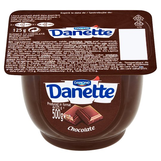 Danette Dessert Chocolate 125g to trolley. 