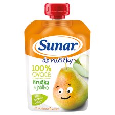 Sunar Do Ručičky Pear and Apple 100% Fruit 100g