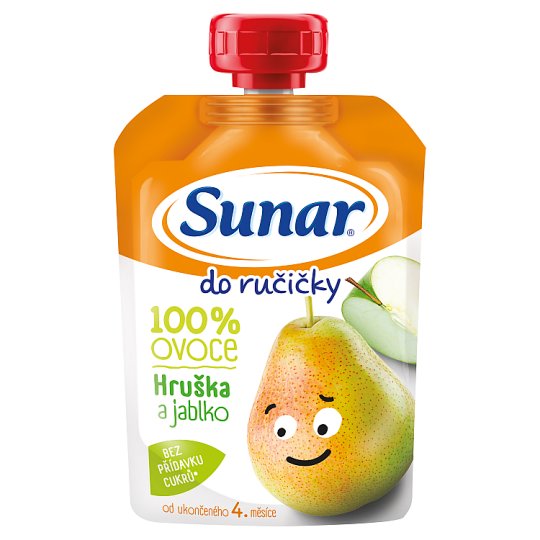 Sunárek Do Ručičky Jablko Hruška 100% ovoce 100g
