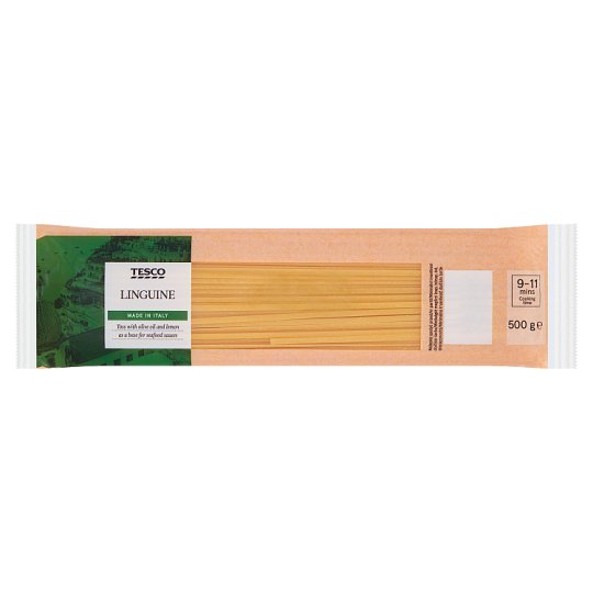 Tesco Linguine těstoviny bezvaječné sušené semolinové 500g