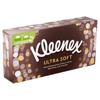 Kleenex Ultra Soft papírové kapesníky 3-vrstvé 80 ks
