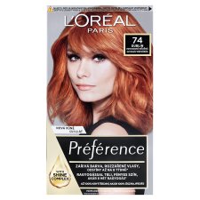 L'Oréal Paris Préférence permanentní barva na vlasy  74 Mang- intenzivní měděná,  60 +90 +54 ml