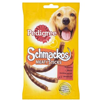 Pedigree Schmackos Meaty Sticks s hovězím masem 3 x 11g