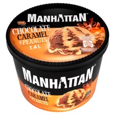 Manhattan Classic Mražený krém čokoládovo-karamelový s praženými kousky arašídů 1400ml