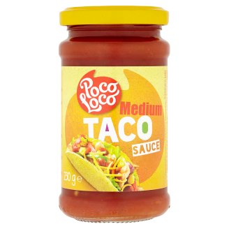 Poco Loco Taco medium rajčatová omáčka s cibulí, zeleným chilli a papričkami Jalapeño 230g