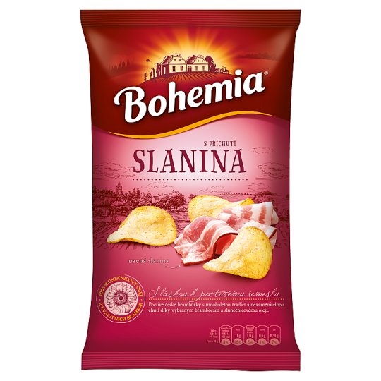 Bohemia Chips s příchutí moravská slanina 150g