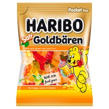 Haribo Goldbären Saft Jelly Bears with 25% Fruit Juice from Concentrates 85g