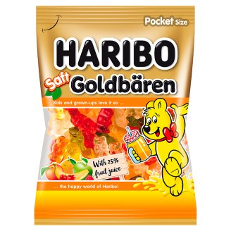 Haribo Saft Goldbären želé s ovocnou šťávou 85g
