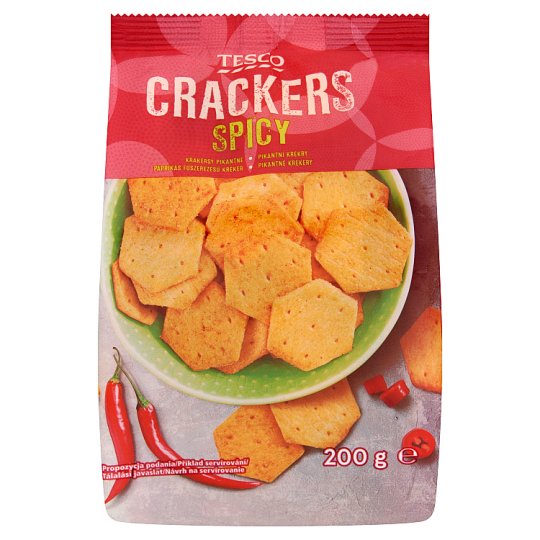 Tesco Pikantní krekry 200g