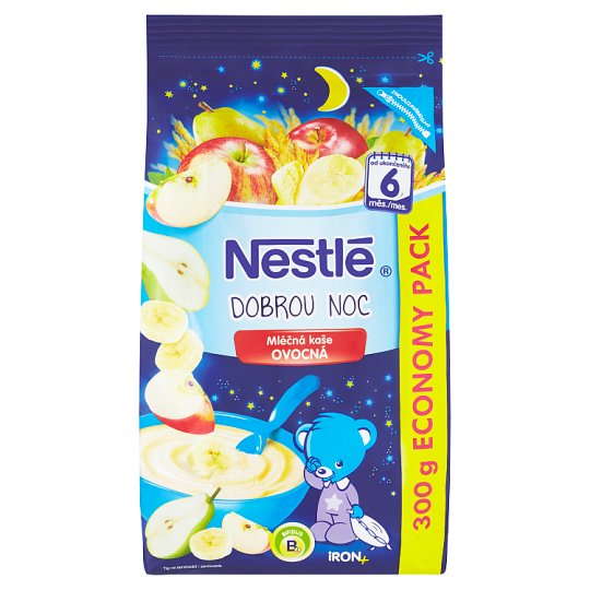 Nestlé Dobrou noc Mléčná kaše ovocná 300g
