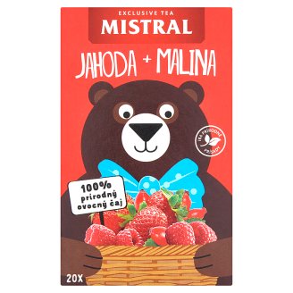Mistral Jahoda, malina aromatizovaný ovocný čaj 20 x 2,2g