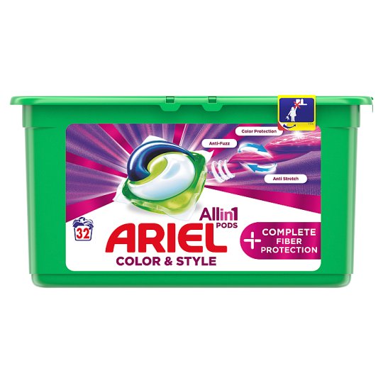 Ariel Allin1 Pods +Complete Fiber Care Kapsle Na Praní, 32 Praní