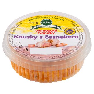 A.W. Olomoucké tvarůžky kousky s česnekem 125g