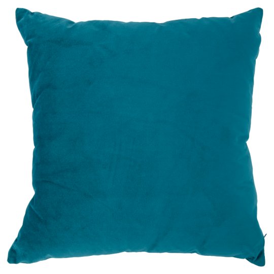 Tesco Home Velour Cushion Teal 48 cm x 48 cm