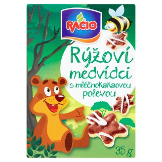Racio Rýžoví medvídci s mléčnokakaovou polevou 35g