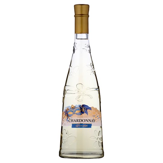 Chardonnay odrůdové bílé polosladké víno 0,75l