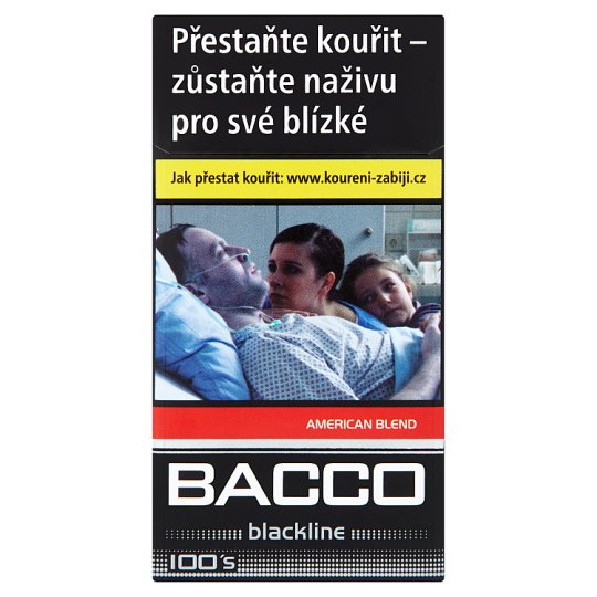 Bacco Blackline 100's American Blend cigarety s filtrem 20 ks