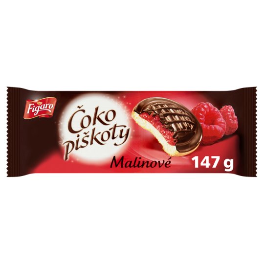 Figaro Čoko Piškoty Malinové 147g