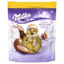 Milka Rounds, Milk Chocolate, Milk Filling and Pieces of Nuts 86g