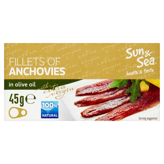 Sun & Sea Fillets of Anchovies in Olive Oil 45g