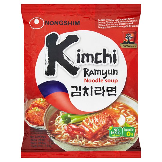 Nongshim Kimchi Ramyum Instantní nudlová polévka s příchutí pálivá 120g