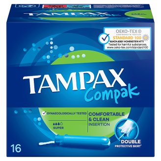 Tampax Compak Super Tampony S Aplikátorem 16 ks