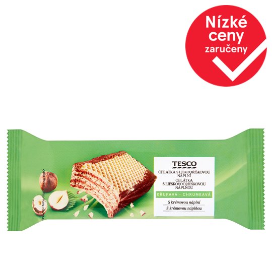 Tesco Oplatka s lískooříškovou náplní 47g