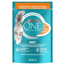 PURINA ONE ADULT Mini Fillets with Chicken and Green Beans in Juice 85g