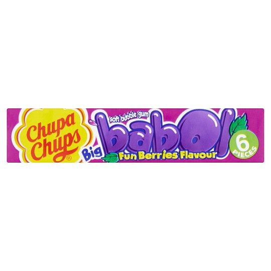 Chupa Chups Big Babol žvýkačka s příchutí lesních plodů 6 ks 27,6g