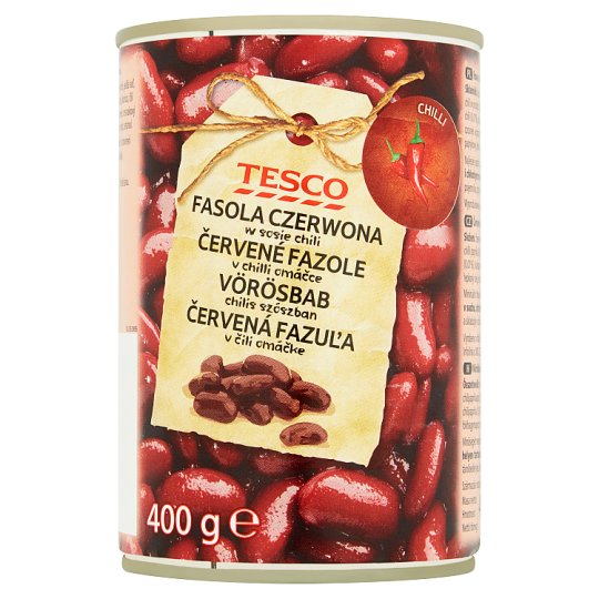 Tesco Červené fazole v chilli omáčce 400g