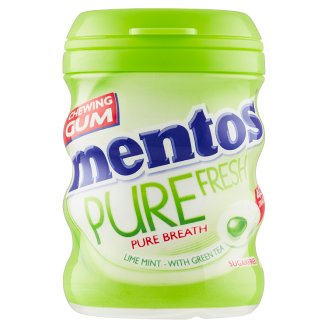 Mentos Pure Fresh Žvýkačka s tekutou náplní s limetkovo-mentolovou příchutí 40 ks 60g
