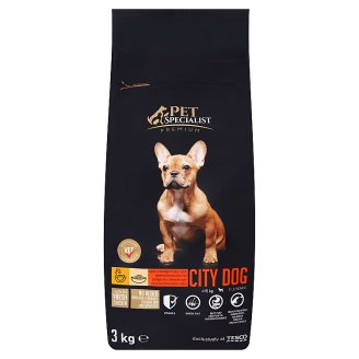 Tesco Pet Specialist City Dog bohaté na čerstvé kuřecí s rýží 3kg