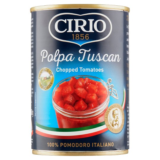 Cirio Loupaná rajčata krájená v rajčatové šťávě 400g