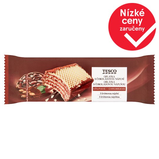 Tesco Oplatka s čokoládovou náplní 47g