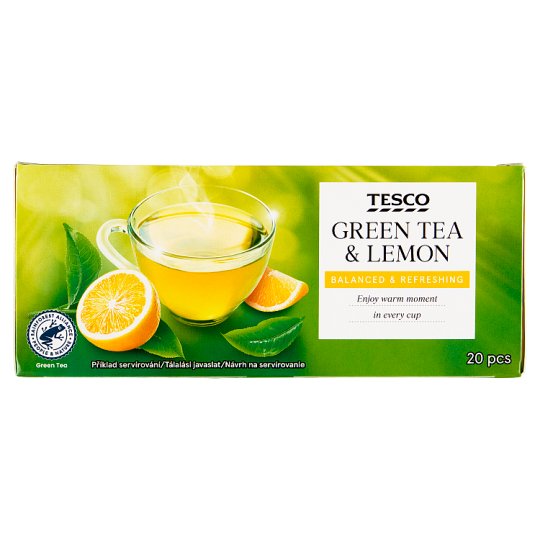 Tesco Green Tea & Lemon 20 x 1.75g (35g)