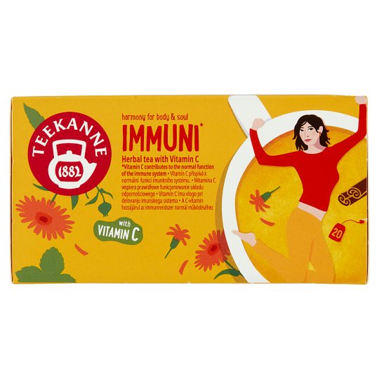 TEEKANNE Harmony for Body & Soul, Immuni, bylinný čaj s vitamínem C, 20 sáčků, 40g