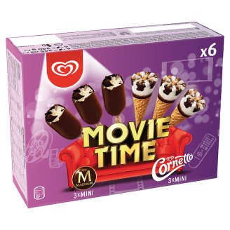 Algida Movie Time multipack zmrzlina 6 ks 345ml