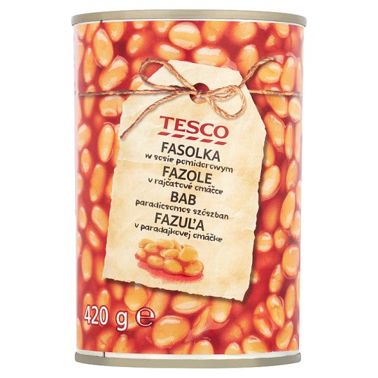 Tesco Fazole v rajčatové omáčce 420g