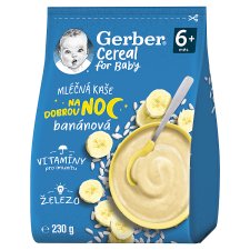 GERBER Cereal Milk Porridge Banana Good Night 230g