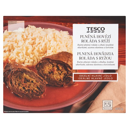 Tesco Plněná hovězí roláda s rýží 400g