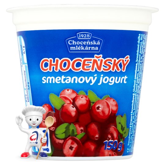Choceňská Mlékárna Choceňský smetanový jogurt brusinkový 150g