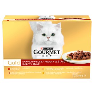 GOURMET Gold Multipack kousky ve šťávě 12 x 85g