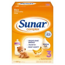 Sunar Complex 3 Banana Powdered Milk Nutrition for Young Children 2 x 300g (600g)