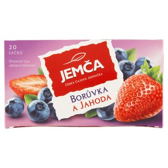 Jemča Ovocný čaj borůvka a jahoda 20 x 2g